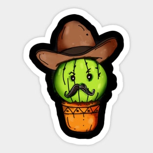 Cactus cowboy Sticker